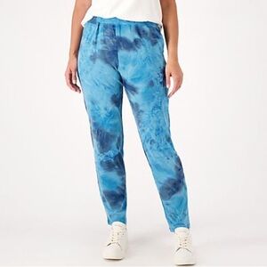 NEW, LOGO Lounge by Lori Goldstein Regular Tie-Dye Straight Leg Pants, XL